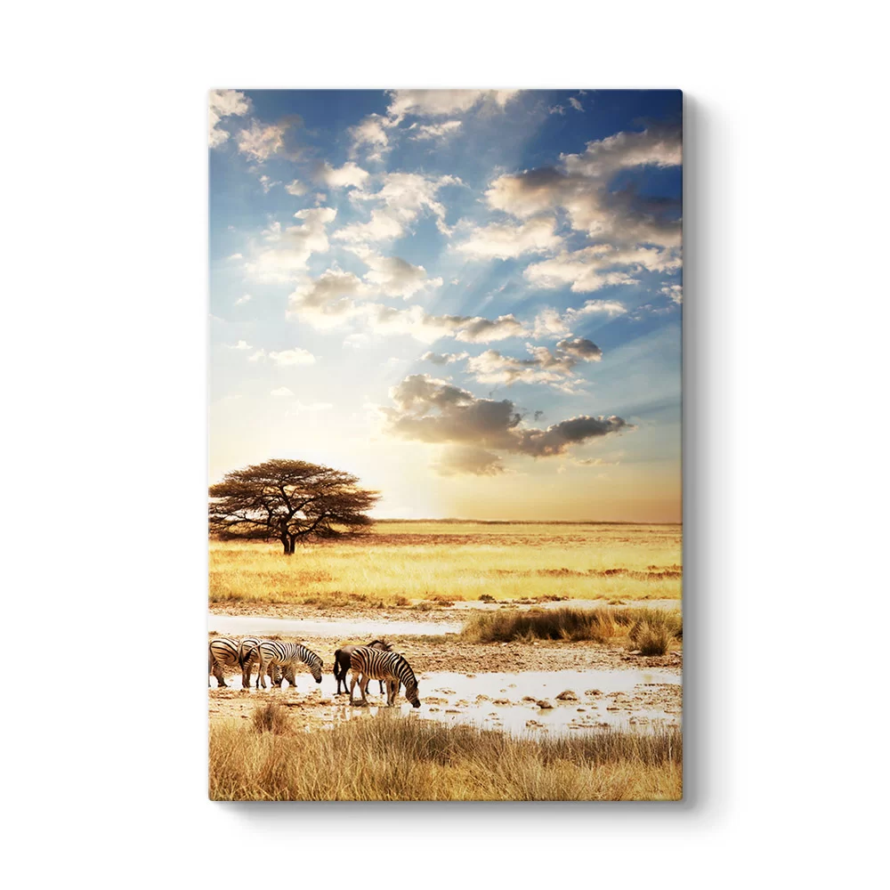 Afrika Zebra Tablosu - Model 2